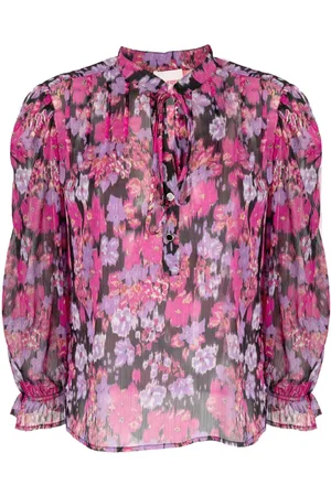 Liu Jo Floral-print tie-neck blouse
