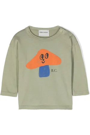 Bobo Choses Mushroom-print long-sleeve T-shirt