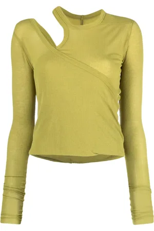 Rick Owens Banana LS asymmetric-neck jumper