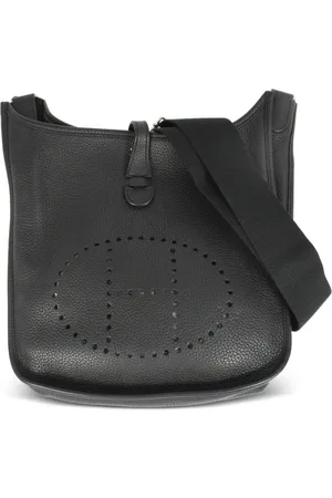 Pre-owned Hermes Evelyne 3 Pm Shoulder Bag In Black