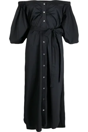 Staud Reese off-shoulder stretch-cotton dress