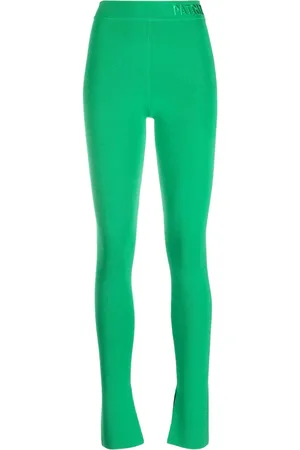 Patrizia Pepe Logo-waistband mid-rise trousers