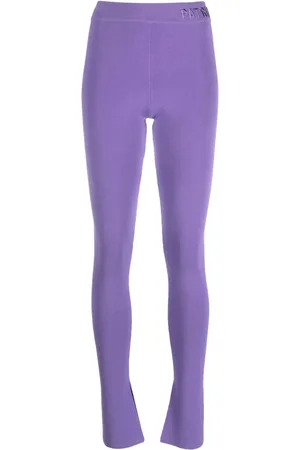 Patrizia Pepe Logo-waistband mid-rise trousers