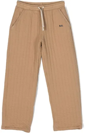 Bobo Choses Quilted straight-leg drawstring trousers