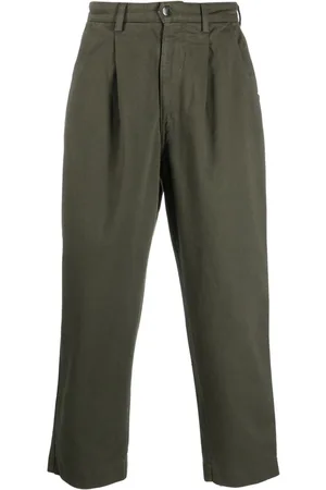 SOCIÉTÉ ANONYME Pleat-detail cotton tapered jeans