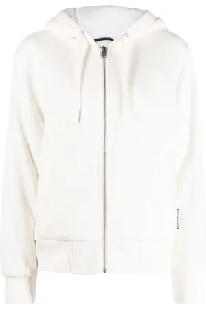 Moose Knuckles Logo-plaque zip-up hoodie