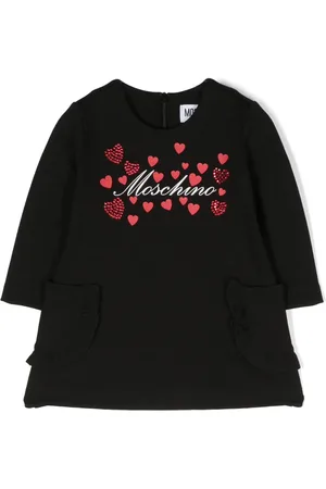 Moschino Logo-print rhinestone-embellished dress