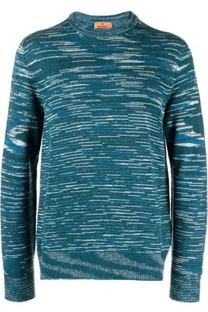 Missoni Intarsia-knit striped cashmere jumper