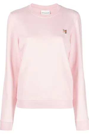 Maison Kitsuné Logo-appliqué cotton sweatshirt