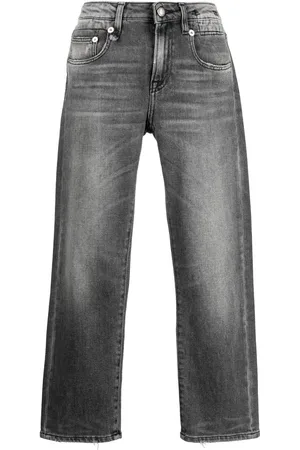 R13 Cropped straight-leg jeans