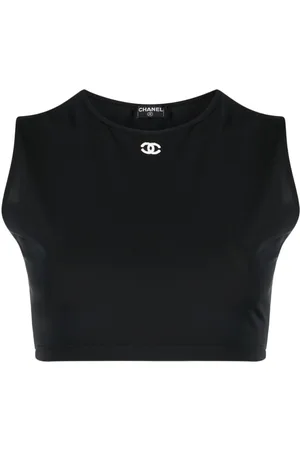 1995 CC-buttons ribbed crop top