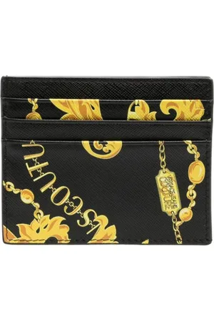 VERSACE Barocco-print leather cardholder