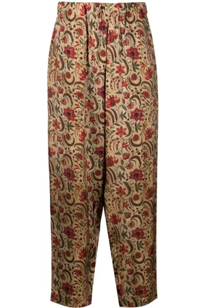 UMA WANG Palmer floral-print tapered trousers