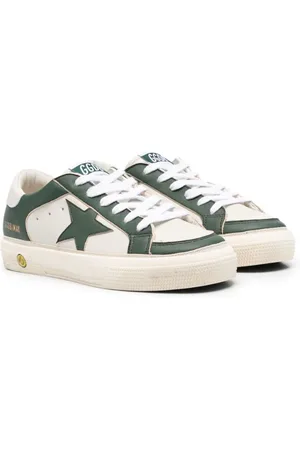 Golden Goose May star-patch leather sneakers