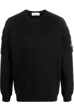 Stone Island Compass-patch crew-neck sweatshirt