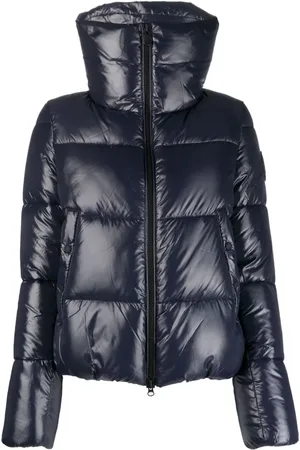 save the duck Logo-patch puffer jacket