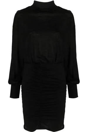 Patrizia Pepe Ruched wool-blend dress
