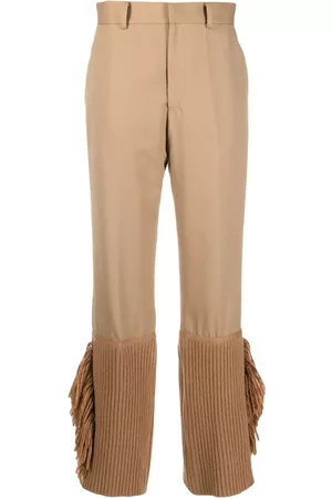 UNDERCOVER Frayed-trim cropped trousers