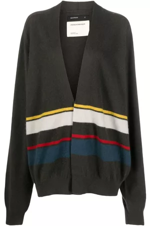Frenckenberger Stripe-pattern cashmere cardigan