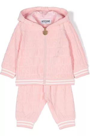 Moschino Embossed-logo terry-cloth tracksuit