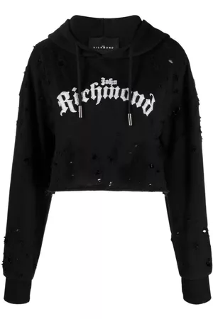 John Richmond Vanida logo-print hoodie