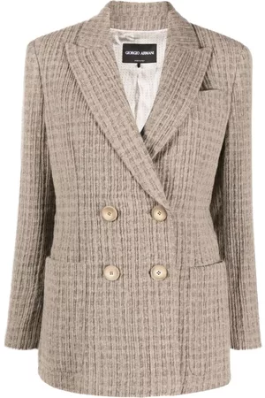 Giorgio Armani Double-breasted textured blazer