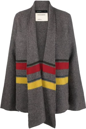 Frenckenberger Stripe-print cashmere cardigan