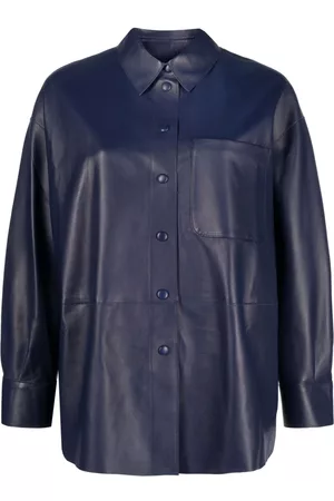Emporio Armani Long-sleeve leather shirt