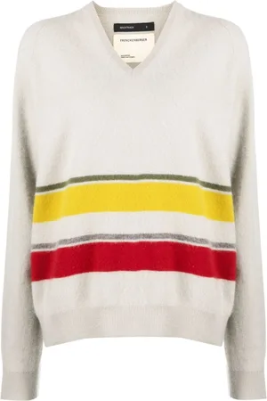 Frenckenberger Striped cashmere jumper