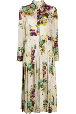Tory Burch Floral-print midi shirtdress