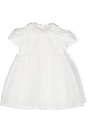 Il gufo Cap-sleeved tulle flared dress