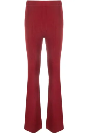 Patrizia Pepe Ribbed bootcut trousers