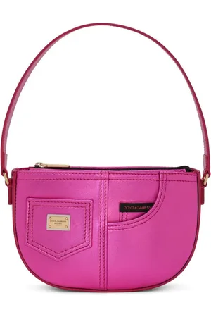 Dolce & Gabbana Logo-plaque patent-leather shoulder bag