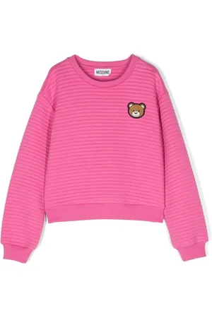 Moschino Teddy Bear-patch ribbed sweatshirt