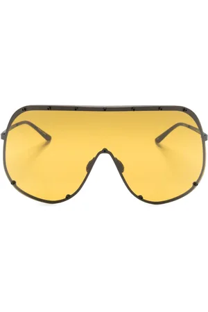 Rick Owens Shield Temple oversize-frame sunglasses
