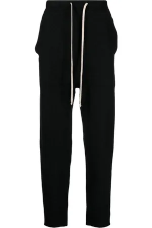 Rick Owens Drawstring-waist cashmere trousers