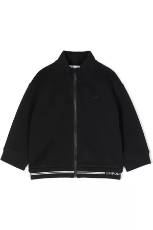 Emporio Armani Logo-embroidered bomber jacket
