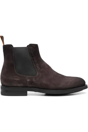 santoni Round-toe suede ankle boots