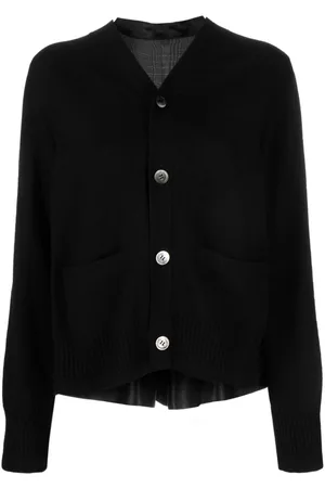 SACAI Panelled wool cardigan