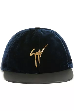 Christopher Nemeth Rope-print denim cap, Blue