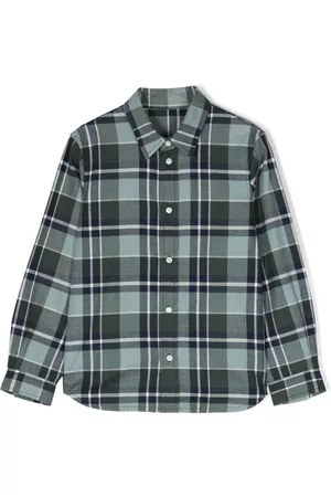 BONPOINT Check-print long-sleeve shirt