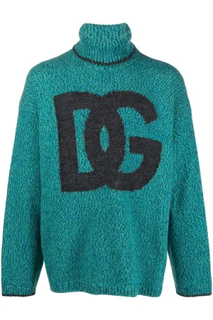Dolce & Gabbana Intarsia-knit logo jumper