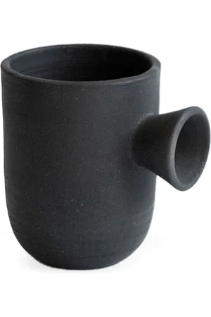 Origin Made Charred Cup clay vase (13cm)