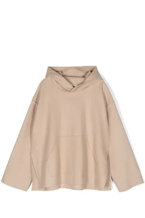 Maison Margiela Logo-embroidered drop-shoulder hoodie