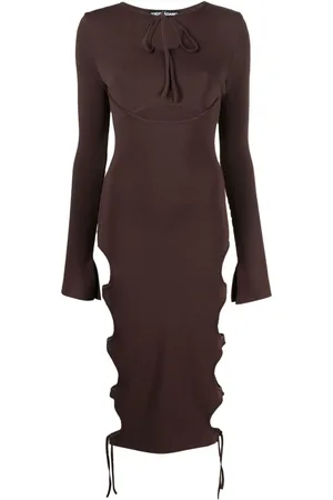 ANDREADAMO Cut-out midi dress