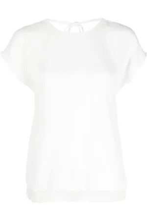 Twin-Set V-back short-sleeved blouse