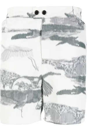 HENRIK VIBSKOV Graphic-print bermuda shorts