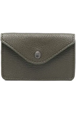 LEMAIRE Logo-debossed pebbled leather wallet