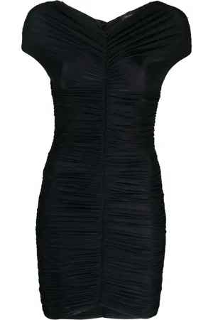 The Andamane Nicola off-shoulder draped minidress