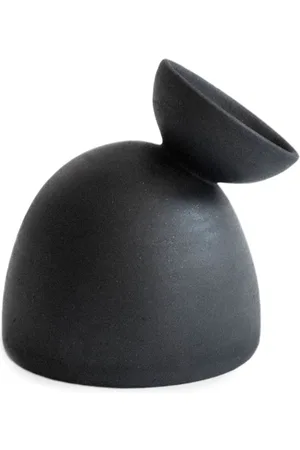 Origin Made Charred Dome clay vase (16cm)